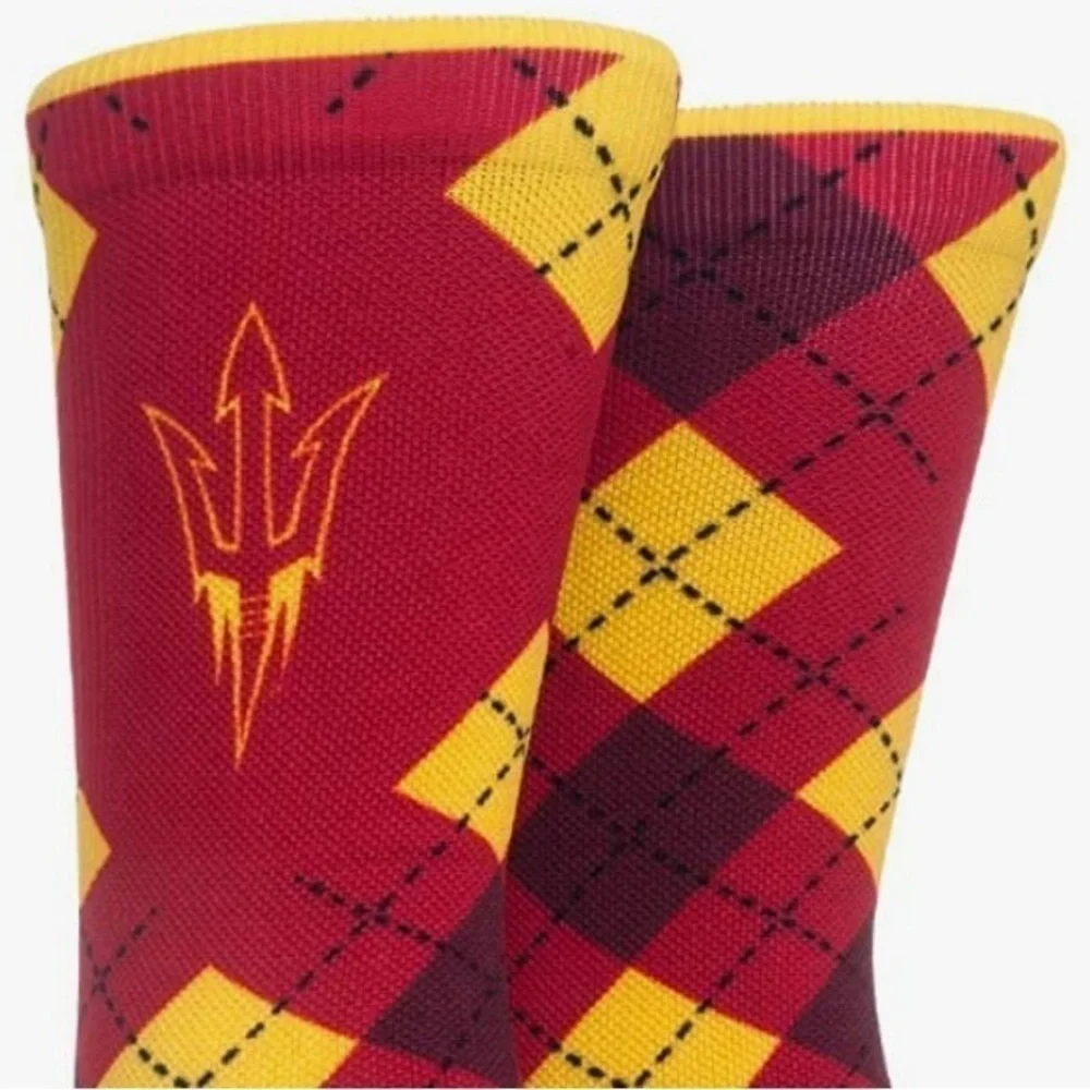 NCAA Super Premium College Fan Socks Arizona State University Socks New!